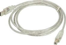 Изображение товара Кабель NingBo USB A-м и USB B-м 1.8м с подсветкой прозрачный