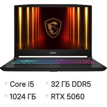 Изображение товара Игровой ноутбук MSI Katana 17 HX B14WFK-275XRU с процессором Intel Core i5
