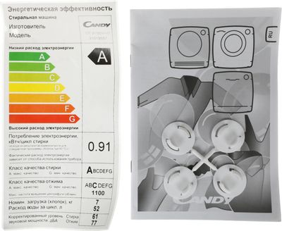 Стиральная машина Candy CST G172DV/1-07, с вертикальной загрузкой