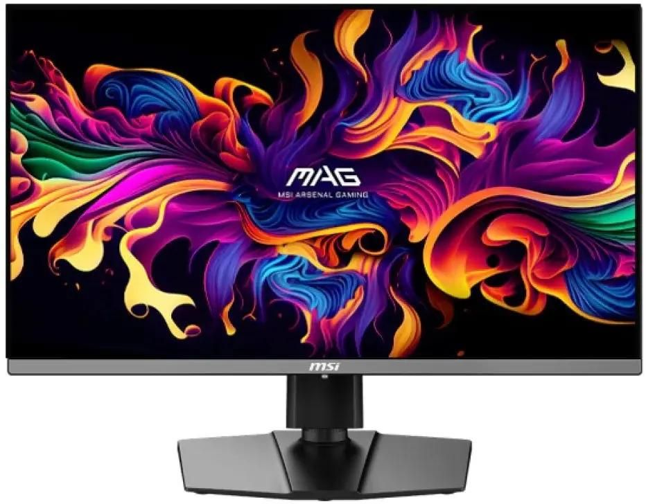 Монитор 26.5" MSI MAG 272QP QD-OLED X24 QD OLED 2560x1440, 240 Гц, 0.03 мс, 16:9, 250 кд/м², HDMI 2.1 (x2), DisplayPort 1.4a, USB-C (15 Вт), PIP, Adaptive-Sync, антибликовое матовое покрытие, регулировка по высоте, поворот и наклон экрана, портретный режим, черный