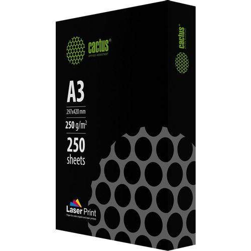 Бумага Cactus CS-LPA3250250 A3/250г/м2/250л./белый для лазерной печати