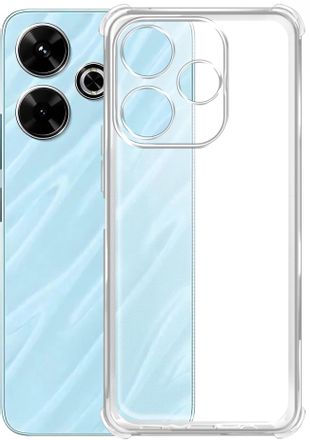Чехол (клип-кейс) BORASCO Bumper Case, для Xiaomi Redmi 13, противоударный, прозрачный [73403]