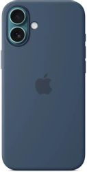Чехол (клип-кейс) Apple Silicone Case, Denim,  для Apple iPhone 16 Plus, синий
