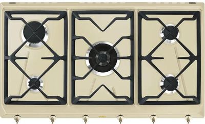 Газовая варочная панель SMEG SRV896POGH, независимая, бежевый – купить ...