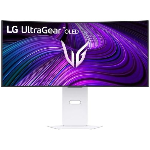 34" Монитор LG UltraGear 34GX90SA-W, 3440x1440, OLED, 240Гц, 2хHDMI, 1хDP, изогнутый, черный и белый [34gx90sa-w.aruz]