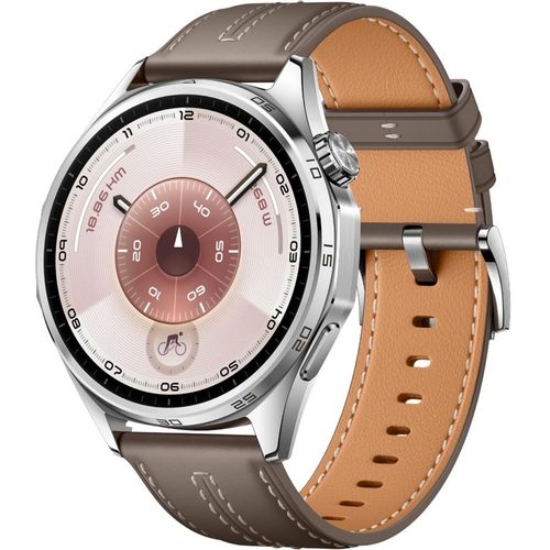 Смарт-часы Huawei Watch GT 6 Atum-B19L, 46мм, 1.47", коричневый/серебристый