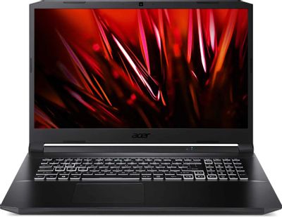 Ноутбук игровой Acer Nitro 5 AN517-41-R5M1 NH.QARER.00E, 17.3", AMD Ryzen 5 5600H 3.3ГГц, 6-ядерный, 8ГБ DDR4, 256ГБ SSD,  NVIDIA GeForce  RTX 3060 для ноутбуков - 6 ГБ, Eshell, черный