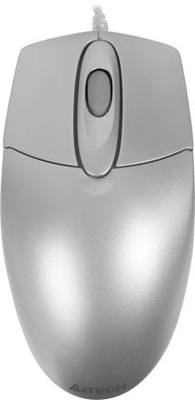 Мышь проводная A4TECH OP-720 3D, оптическая, USB, 1200dpi, серебристый [op-720 usb (silver)]