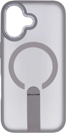 Чехол (клип-кейс) ZIBELINO Shine, для Apple iPhone 17, серый [zms-apl-17-sh-st-gry]