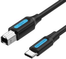 Изображение товара Кабель USB-C (m)-USB B (m) VENTION 10м экранированный черный