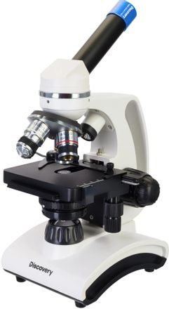 Микроскоп DISCOVERY Atto Polar, световой/оптический/биологический/цифровой, 40-1000x, на 4 объектива, белый [77992]