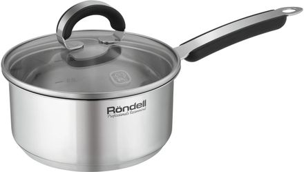 Ковш Rondell Brando RDS-1803, 1.3л, с крышкой, стальной