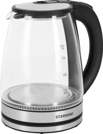Чайник электрический StarWind SKG2114, 1.8л, стекло