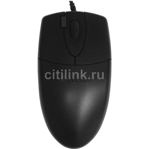 Мышь проводная A4TECH OP-620DS, оптическая, USB, 1200dpi, черный