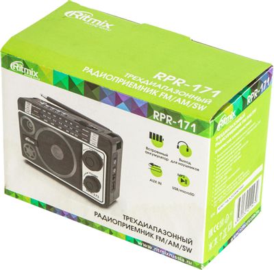 Характеристики Радиоприемник Ritmix RPR-171, черный (1123003) смотреть ...