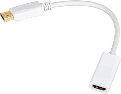 Переходник  HDMI (f)  -  DisplayPort (m) ,  белый