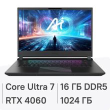 Изображение товара Ноутбук игровой Gigabyte Aorus 15 BKG 15.6 IPS Intel Core Ultra 7 16 ГБ 1 ТБ SSD RTX 4060
