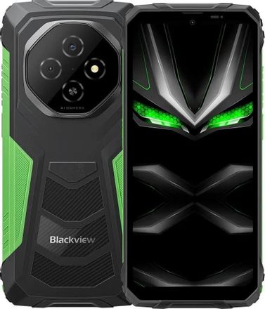 Смартфон BLACKVIEW Fort 1 4/128Gb, 6.56", IPS, 90Гц, 10000мAч, 2 nano SIM, зеленый