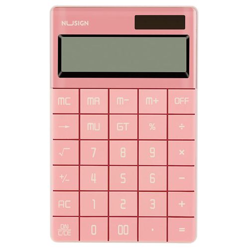 Калькулятор Deli Nusign, ENS041pink, 12-разрядный, розовый