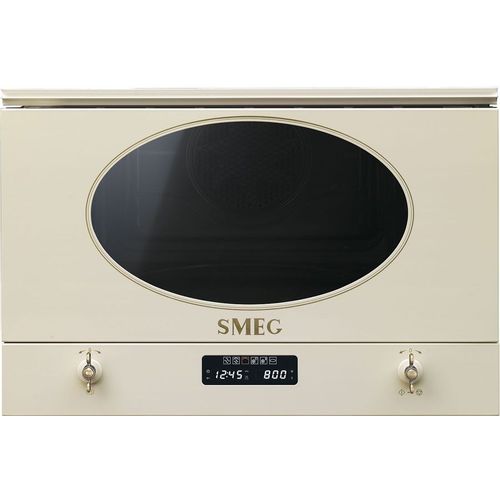 Встраиваемая микроволновая печь SMEG MP822PO, 22л, 850Вт, кремовый