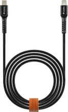 Изображение товара Кабель LYAMBDA LCLm10-BK Lightning - USB Type-C 1м MFI черный