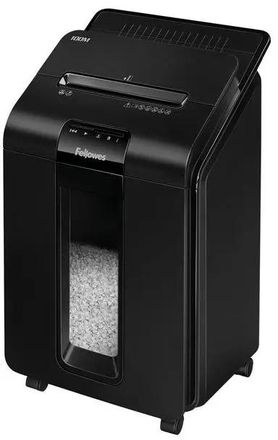 Уничтожитель бумаг Fellowes AutoMax 100M,  с автоподачей,  P-4,  4х10 мм, 100 лист. одновременно, 23л [fs-46292]