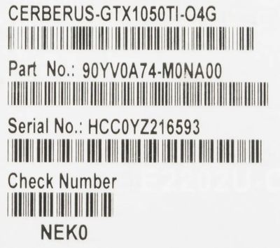 Cerberus gtx hot sale 1050 ti 04g