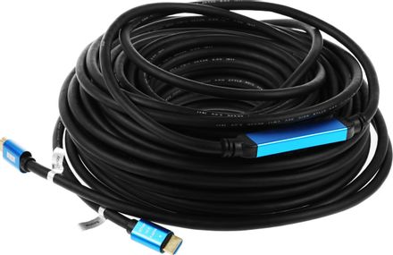 Кабель аудио-видео PALMEXX 11241,  HDMI (m) -  HDMI (m),  ver 2.0,  30м, GOLD,  черный