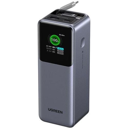 Внешний аккумулятор (Power Bank) UGREEN PB726, 20000мAч, серый [55987b]