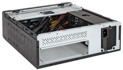 Корпус miniITX EXEGATE FL-102-TPS400, черный