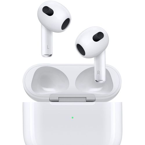 Наушники Apple AirPods 3 A2565/A2564/A2897 Lightning, Bluetooth, вкладыши, белый [mpny3am/a]