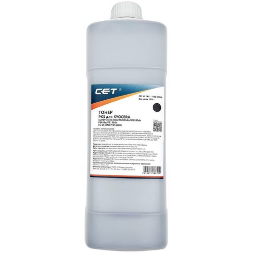 Тонер CET CET111102-1000B, для Kyocera Ecosys M2035DN/M2030DN/P2035D/P2135DN, черный, 1000грамм, бутылка