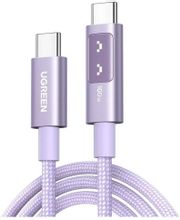 Изображение товара Кабель UGREEN USB Type-C (m) -  USB Type-C (m),  2м,  5A,  фиолетовый [65216]