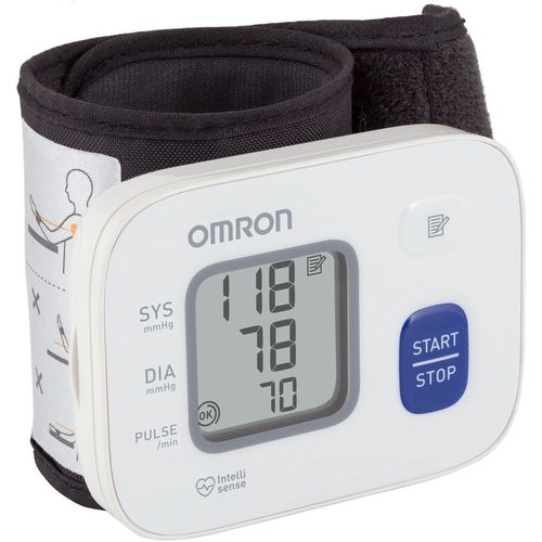 Тонометр автоматический OMRON RS2 (HEM-6121-RU), без адаптера питания, 13,5-21,5см