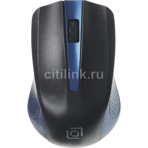 Мышь беспроводная Oklick 485MW, радио, оптическая, USB, 1200dpi, черный и синий [997826]