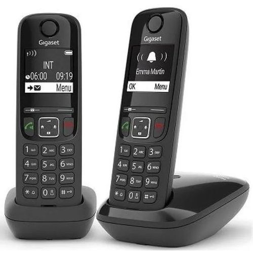 Радиотелефон Gigaset AS690 DUO, черный [l36852-h2816-m201]