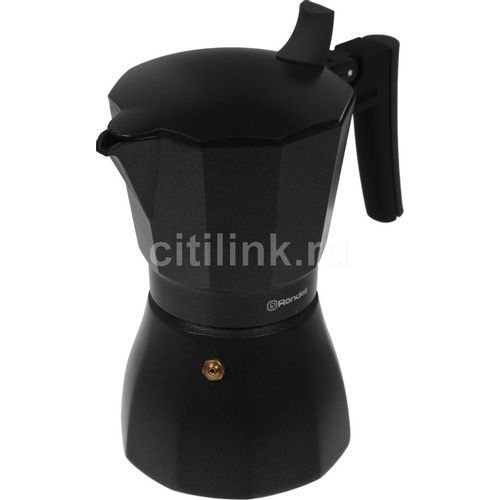 Кофеварка гейзерн. Rondell Kafferro RDS-499 0.3л алюминий темно-серый