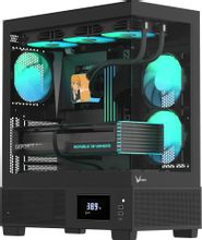 Изображение товара Корпус ATX Formula Crystal E1 Midi-Tower без БП черный для геймеров