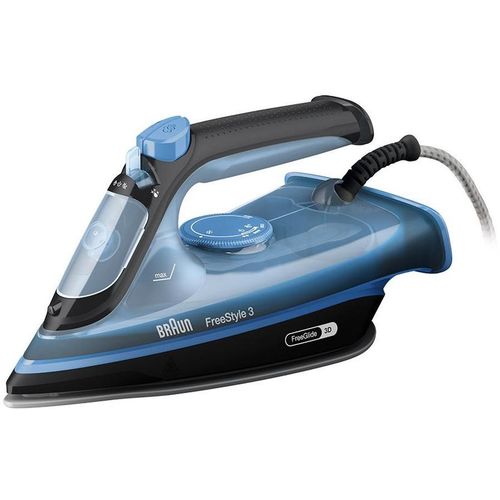 Утюг Braun FreeStyle 3 FI3194BK, с паровым ударом, 2400Вт, с автоотключением, синий и черный