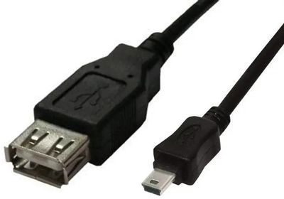 Дата кабель OTG USB 2.0 AF to Type-C 0.1m REAL-EL (EL123500030)