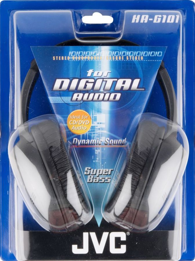 Характеристики Наушники Jvc HA-G101, 3.5 мм, накладные, черный [ha-g101 ...
