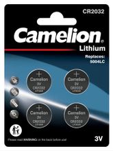 Изображение товара Батарейка CR2032 CAMELION Lithium 4 шт. - надежный источник питания