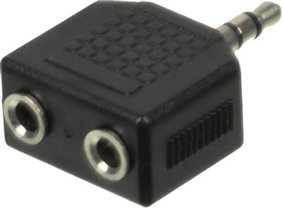 Адаптер аудио NingBo Headphone Splitter,  2xJack 3.5 (f)  -  Jack 3.5 (m) ,  черный [jaaa095-b]