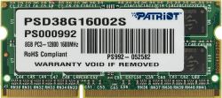 Оперативная память Patriot PSD38G16002S DDR3 -  1x 8ГБ