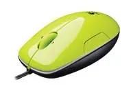 Мышь проводная Logitech LS1, лазерная, USB, 1000dpi, желтый [910-001111]