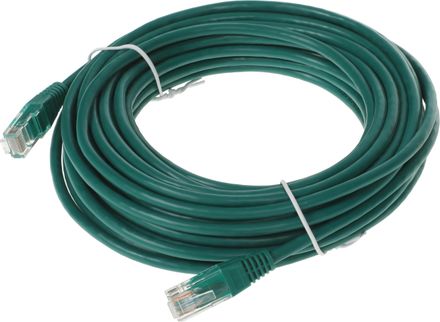 Патч-корд LanMaster вилка RJ-45,  вилка RJ-45,  кат.5E,  ПВХ,  10м,  зеленый [twt-45-45-10-gn]
