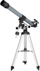 Телескоп LEVENHUK 70 PLUS рефрактор d70мм fl900мм 140x серый, черный