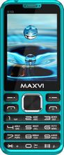 Изображение товара MAXVI X10i голубой с двумя SIM, FM-радио, камера 0.3 Мп, USB Type-C