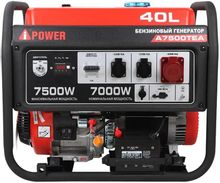 Изображение товара Бензиновый трехфазный генератор A-IPOWER A7500TEA 7.5 кВт с автозапуском Изображение товара Бензиновый трехфазный генератор A-IPOWER A7500TEA 7.5 кВт с автозапуском