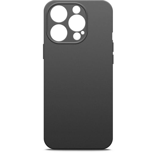 Чехол (клип-кейс) BORASCO Microfiber Case, для Apple iPhone 15 Pro Max, черный [72425]